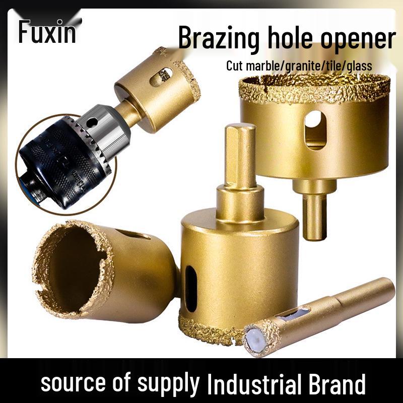 

Паяное сверло по мрамору и стеклянной плитке - Многоцелевой расширитель отверстий для камня и витрифицированной плитки 70mm