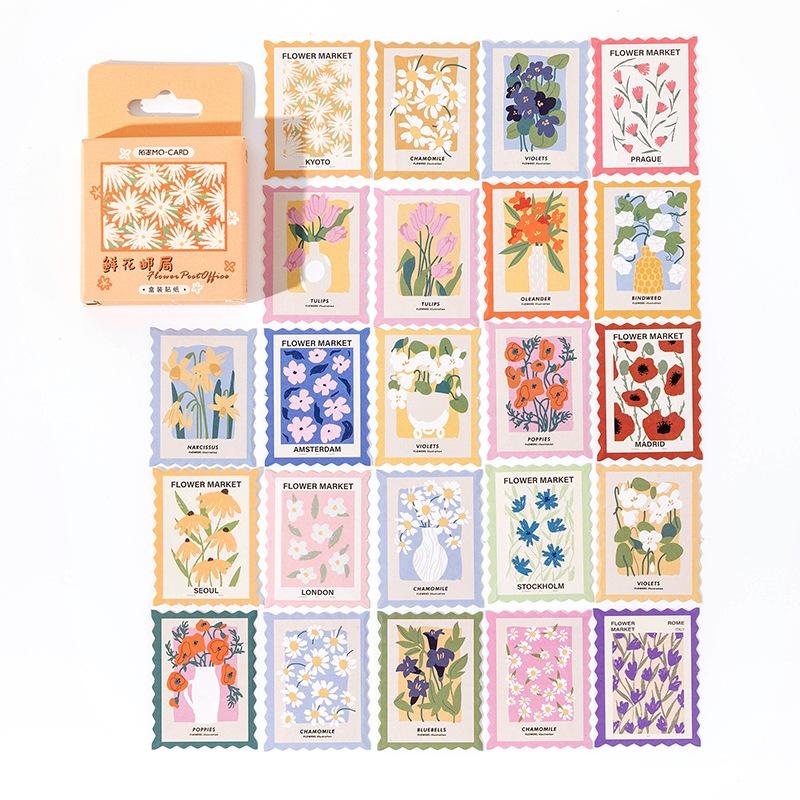 Decorative Floral Theme Stickers for Scrapbooking, Journaling, DIY Crafts and Planners