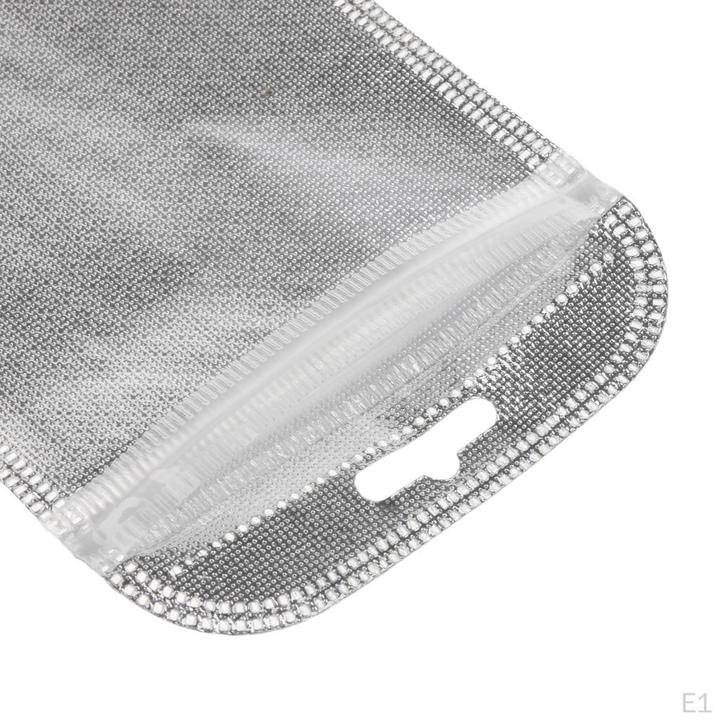 50pcs Packaging Pouch with Hole Poly Reclosable