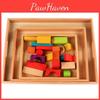 Wooden Tray Educational Set Kids Handles Learning Toys Kindergarten Preschool