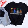 This Is My Christmas T Shirt Printed Festive Tree Xmas Party Gift Unisex Tee Top Funny Print Streetwear Round Neck Graphic Tees