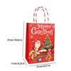 Christmas Kraft Paper Bags Eco Friendly Cookie Packaging Handbags for Kids Candy Snack Storage Xmas Party Decoration Supplies