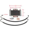 Motorcycle Oil Cooler Oil Radiator Kit For 110 125 140cc Dirt Bike Pit Bike Honda Yamaha Kawasaki SUZUKI Motocross Accessories