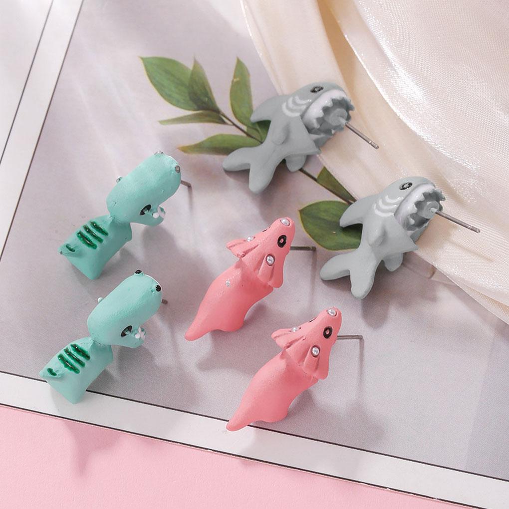 Unique Animals Shape Women S Stud Earrings Trendy And Cute Bite Earring Puppy Whale Bite Earrings