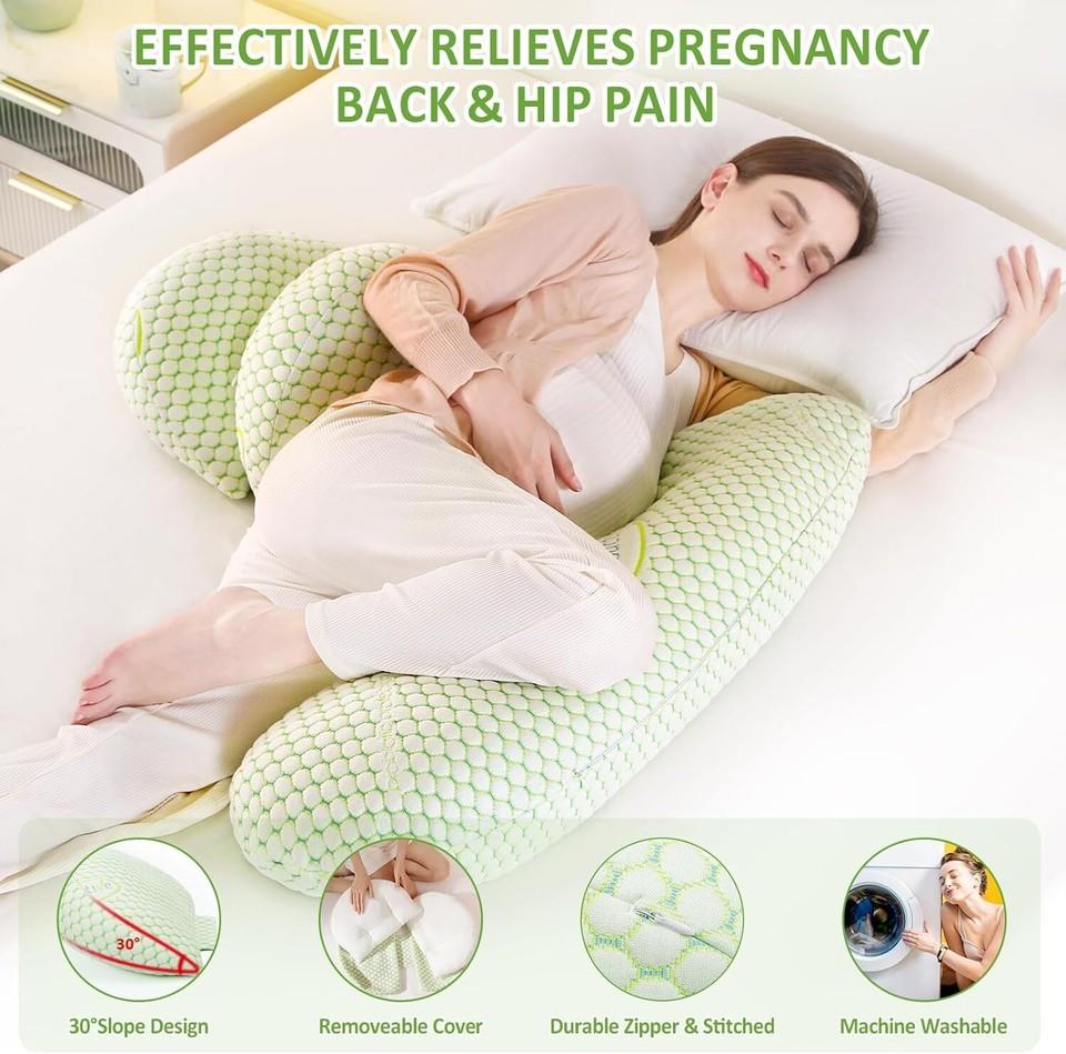 Pregnancy Pillow for Pregnant Women Body and Back Belly Support Maternity Pillow