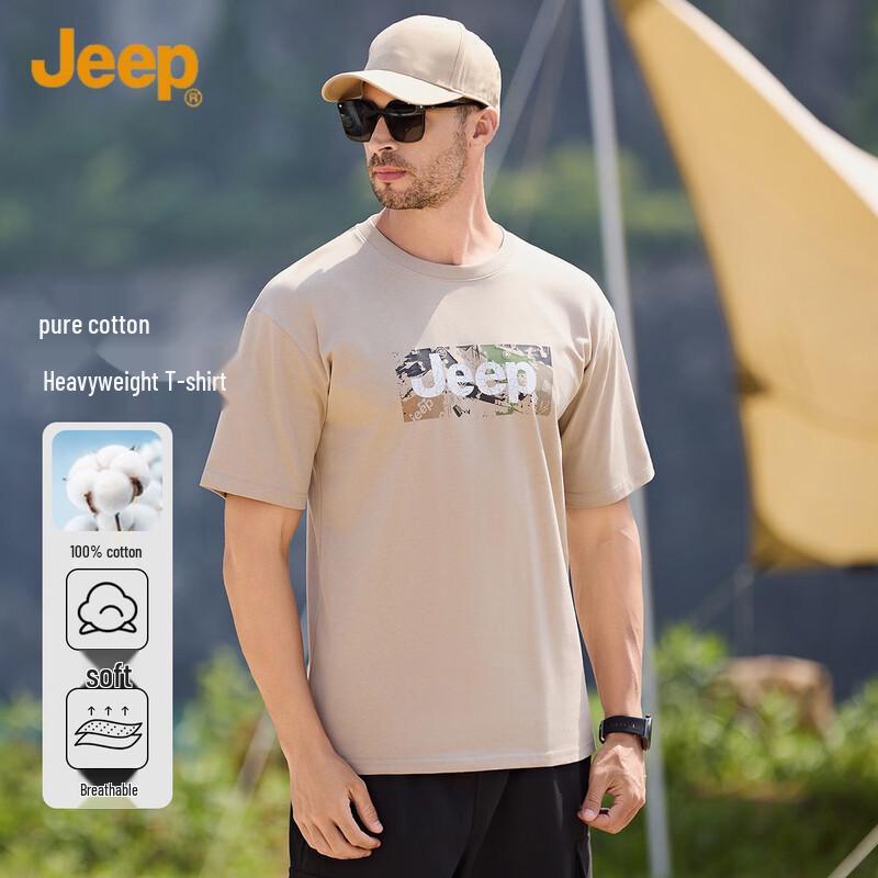 JEEP Men s Summer Outdoor Round Neck T-Shirt XL