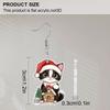 2D Flat Acrylic Christmas Cat House Pendant Earrings Women's Christmas Jewelry Holiday Party Accessories