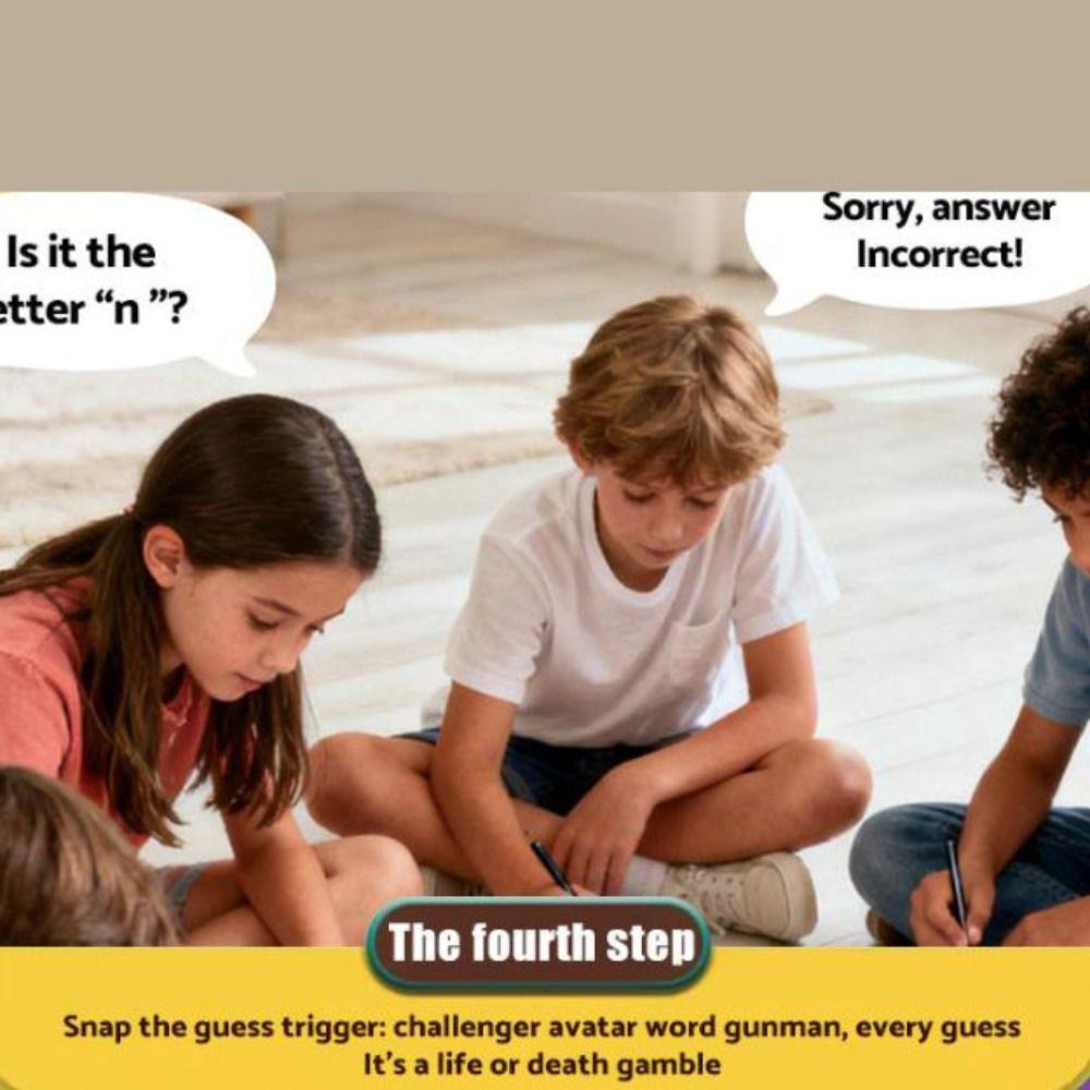 Multiplayer Hangman Mystery Word Game Interactive Hanged Game Table Family