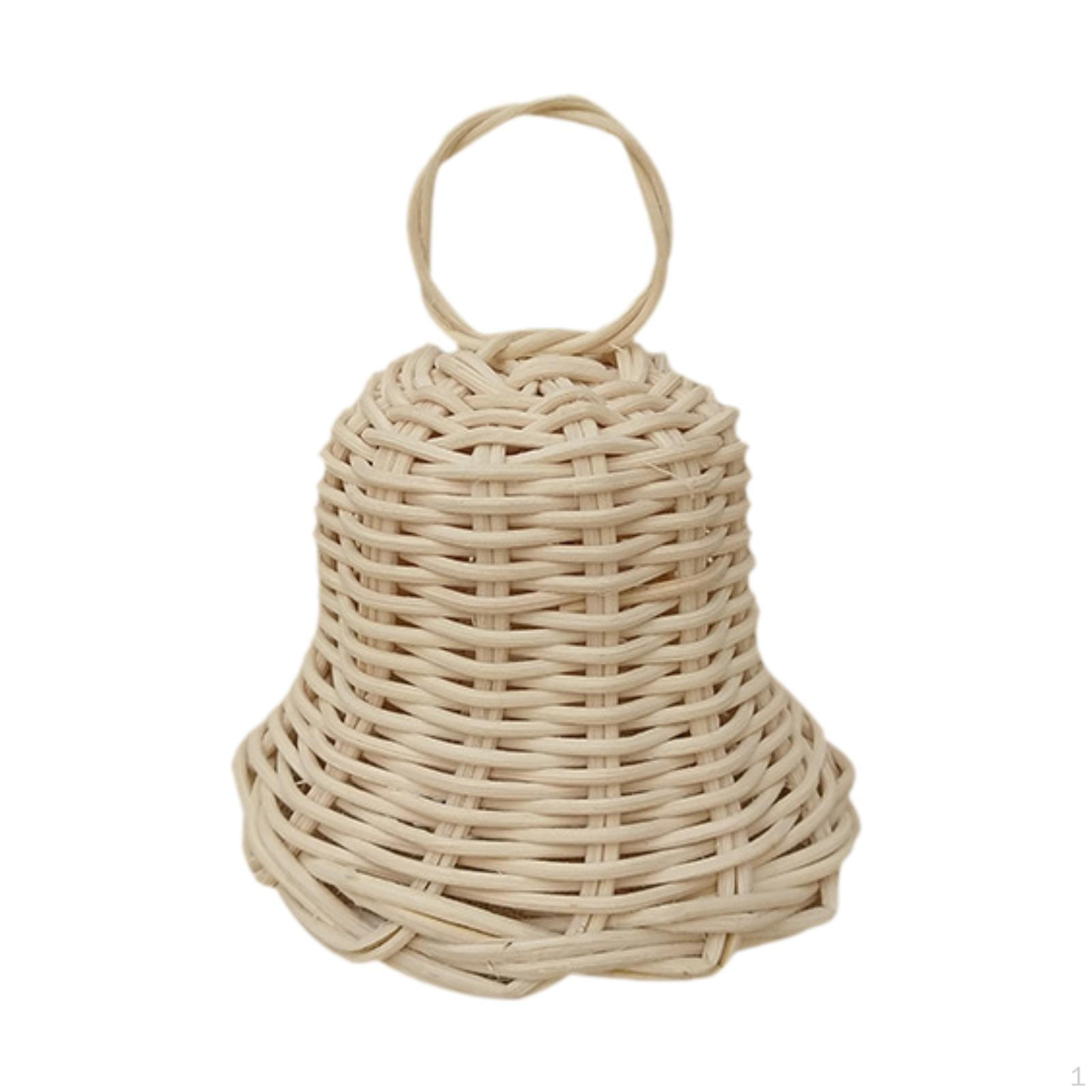 

Christmas Bell Craft Pendants, Handmade Woven Handwoven Bells for Shopping Malls withot Bell
