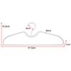 Plastic Clothes Hangers with Anti Slip Feature Short Neck Design Save Closet Space Organize Shirts Blouses Dresses Jackets