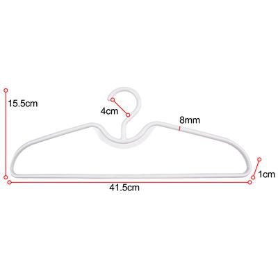 Plastic Clothes Hangers with Anti Slip Feature Short Neck Design Save Closet Space Organize Shirts Blouses Dresses Jackets