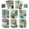 8 Cartoon INS Style Green Collage Hands-on DIY Mobile Phone Case Laptop Decoration Waterproof Sticker