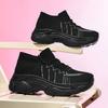 Women's New 2025 Spring Casual Sports Shoes Breathable Thick Sole Old Fashioned Shoes Comfortable Flight Knit Mesh Shoes