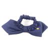 CHANEL hair accessory COCO MarkMetal Fabric Ribbon Scrunchie Navy Women Used