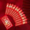 12pcs Chinese Style Draw Lots Red Envelope Traditional Lucky Draw Red Pockets  Spring Festival