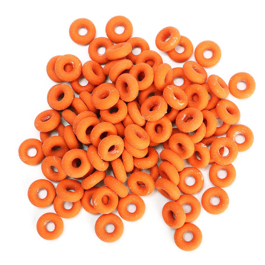 100Pcs Rubber Elastic Sheep Cow Pig Tail Castration Pliers Rings Veterinary Surgical Tool(Red)