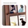 Floor-standing Bookshelf Newspaper Stand Nordic Creative Simple Multi-layer Solid Wood Decorative Display Home Storage Book Nook