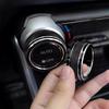 Black Console Air Condition Adjust Knob Ring Cover For Toyota RAV4 2019-2025