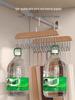 Multi-functional Solid Wood Hanging Rack with Plastic Hooks for Underwear and Vests