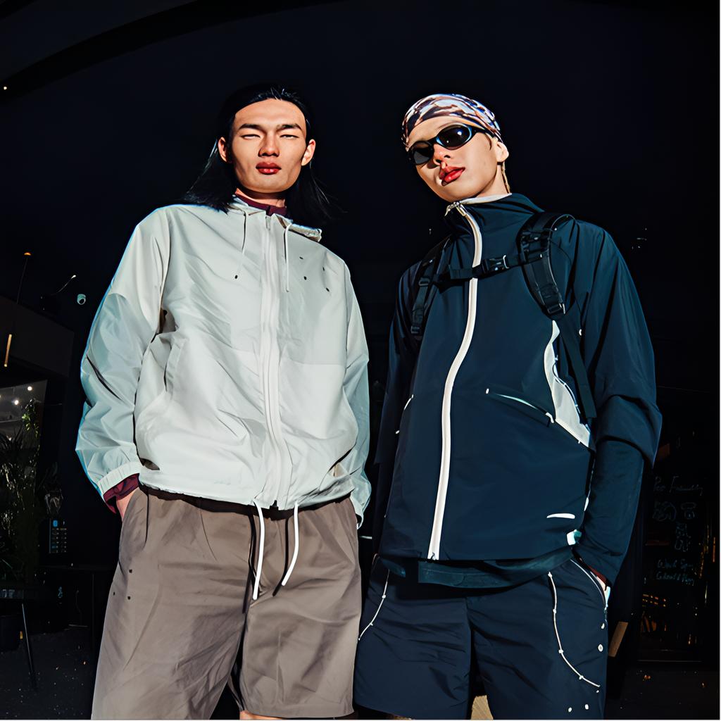 Li Ning Vital Series Embroidered Loose Hooded Sports Windbreaker Unisex Outerwear Agarwood-Green AFDU259-5