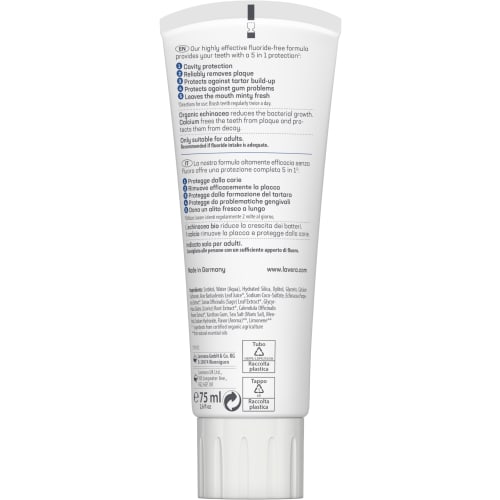 Lavera Toothpaste Complete Care (×) Fluoride-free 75mL *Does Not Represent Effectiveness.