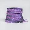 Flat Love Heart Shoe Laces Star Moon Sky Smoke Purple Shoelace Cute Pattern Casual Canvas Printing Shoelaces for AF1 Sneakers