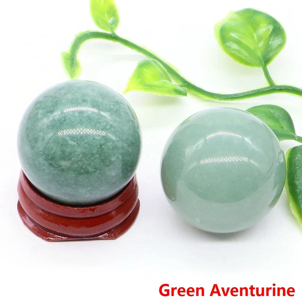 30Mm Crystal Ball Natural Reiki Healing Quartz Stone Globe Energy Gemstone Fengshui Sphere Wicca Chakra Massage Home Decor Gifts