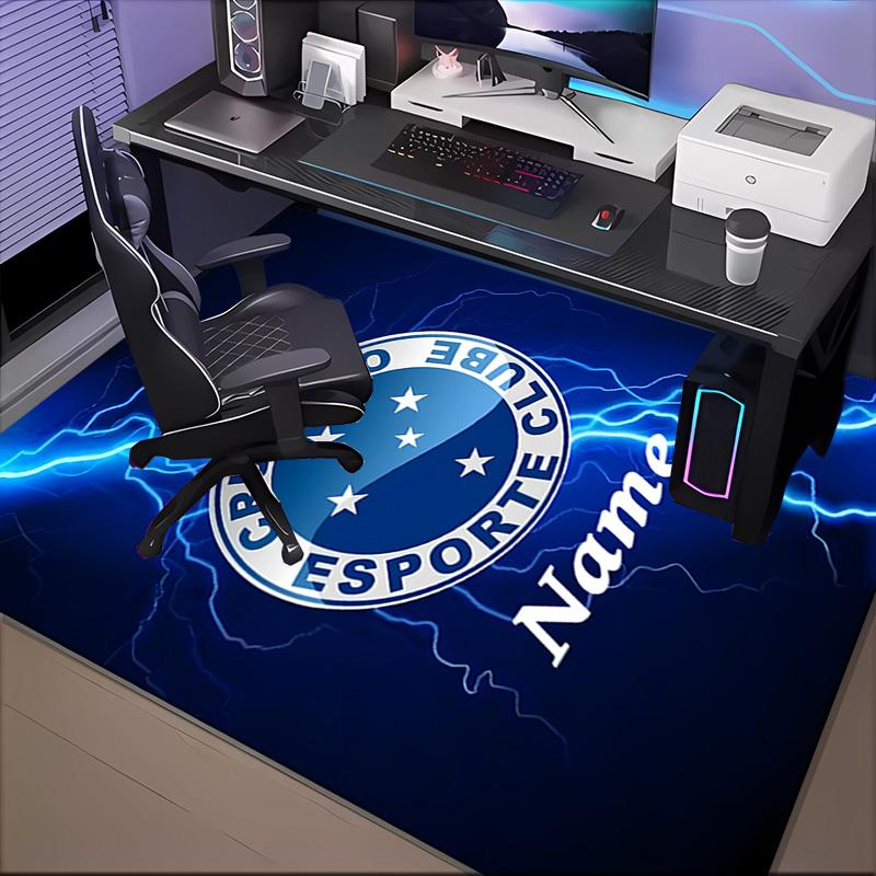 Custom Name Cruzeiro Power Rug Game Carpet, Floor Mat for Bedroom Living Room Entryway Rug, Home Decor Idea Gift for Christmas birthday
