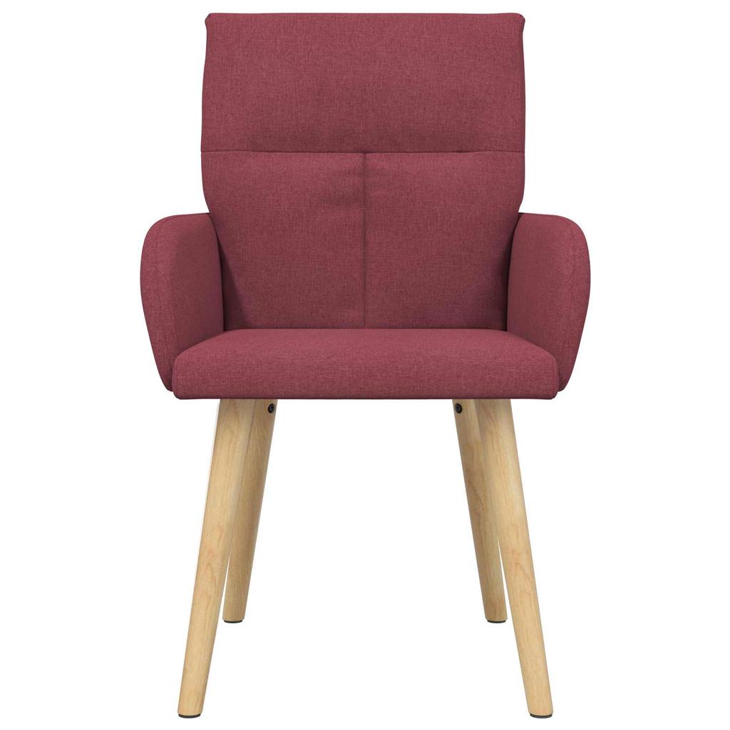 Dining Chairs 2 Pcs Fabric Wine Red 60 X 56 X 96 Cm
