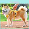 Harnais Réfléchissant en Nylon pour Animaux de Compagnie Chiens avec Ajustement Réglable et Attache pour Laisse pour Promenades Extérieures