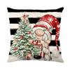 Christmas Polyester Pillow Cover Pillow Cushion Home Sofa Cushion Cover Plaid Letters