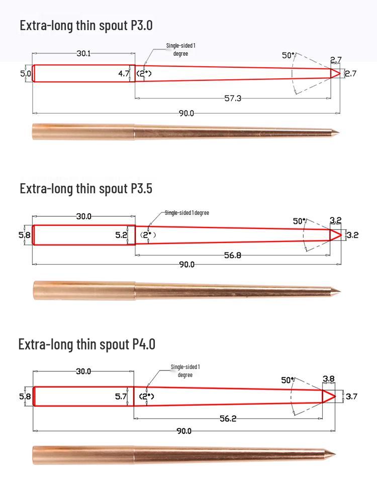 EDM Copper Electrode Rod - Fine Gate Submarine Red Copper