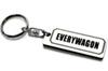 Every Wagon Double Ring Acrylic Original Keychain DA17W DA64W 4WD Custom Parts A-471-2 Silver/Black
