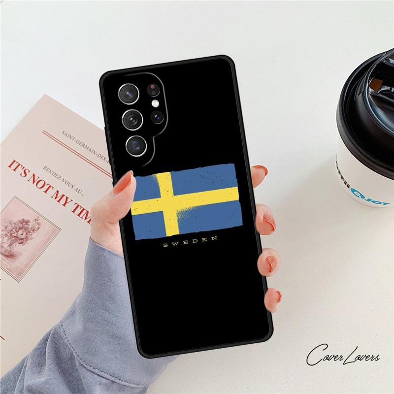 Sweden Passport phone case For Samsung Galaxy S24 S25 S23 S22 Ultra Note 10 20 Plus S20 S21 FE Cover