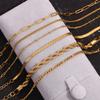 MamacitaSlay Classic paper clip chain blade chain Figaro chain twist chain stainless steel bracelets for women Jewelry