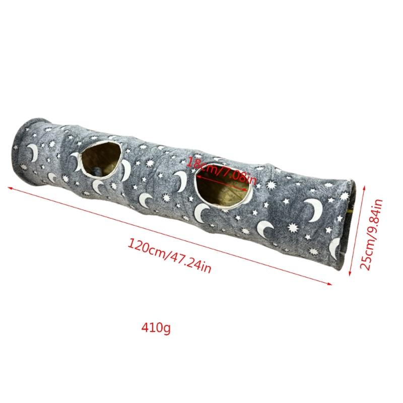 Collapsible Tunnel Tube Pet Cats Toy Durable Hideaway for Ferret Sugar Gliders