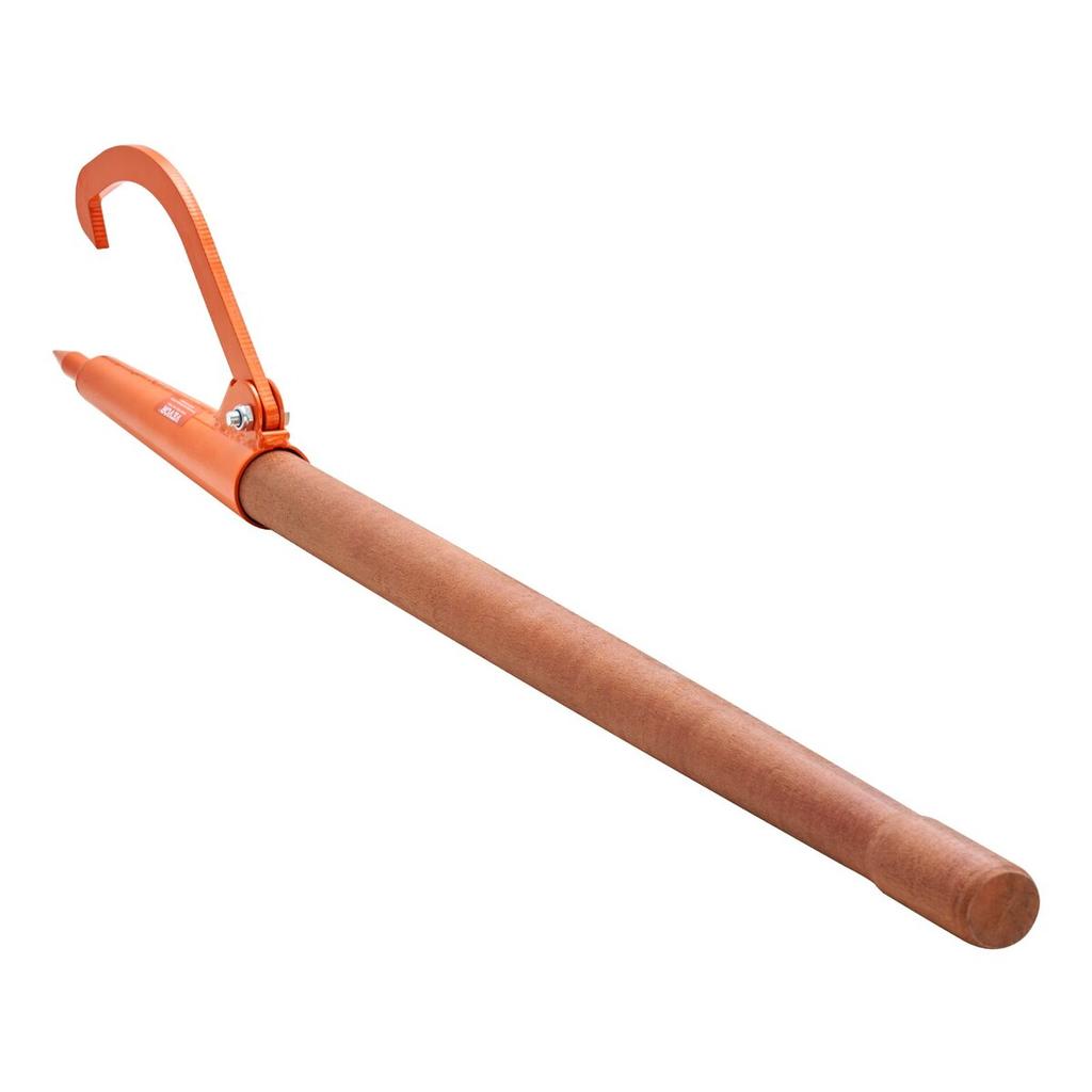 Log Peavey 46.5 in Wooden Handle Log Lifter Max 18 in Opening Log Roller