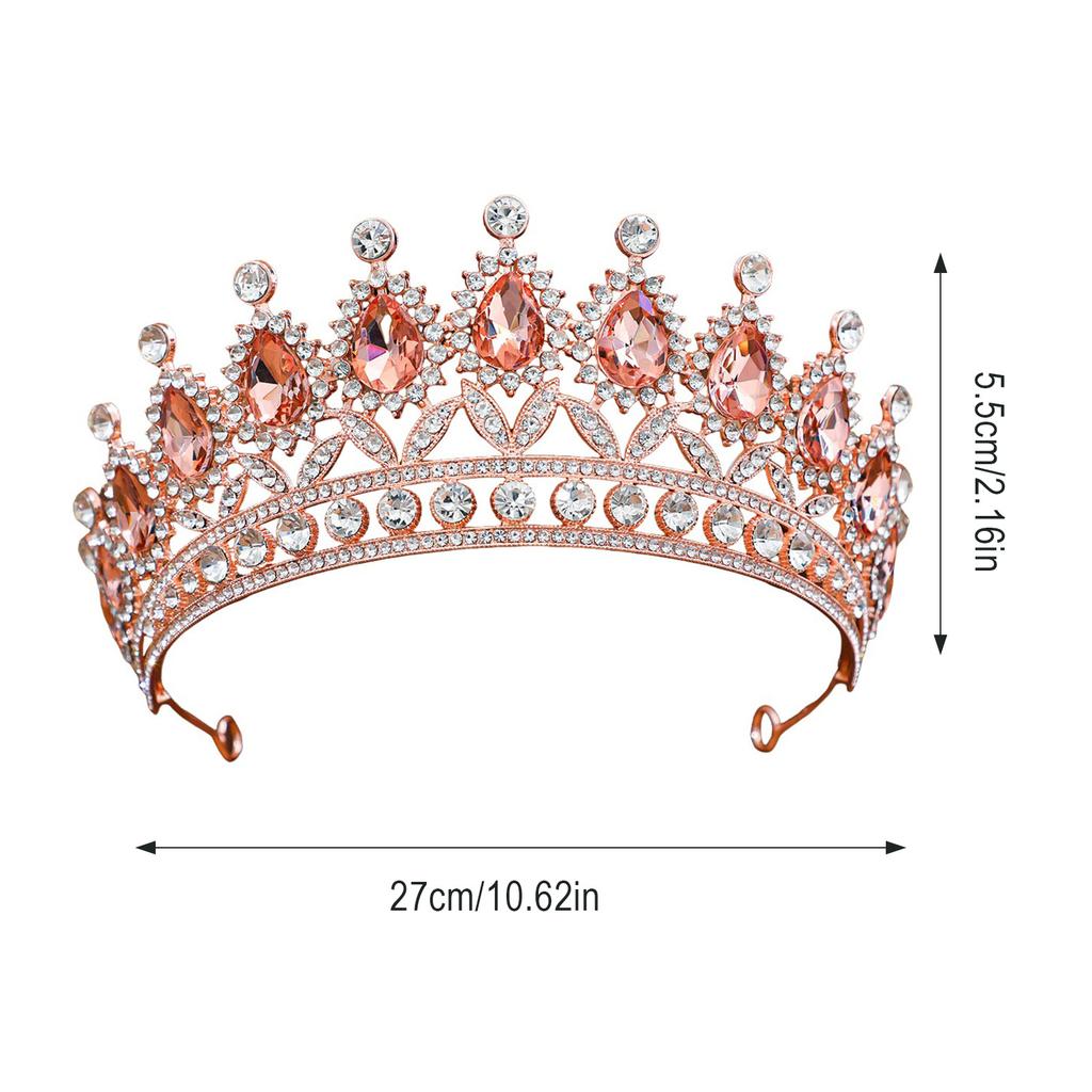 Luxury Wedding Bridal Tiaras Crown Crystal Diadem Crystal Headband Wedding Accessories Prom Women Gifts Holiday Party Supplies