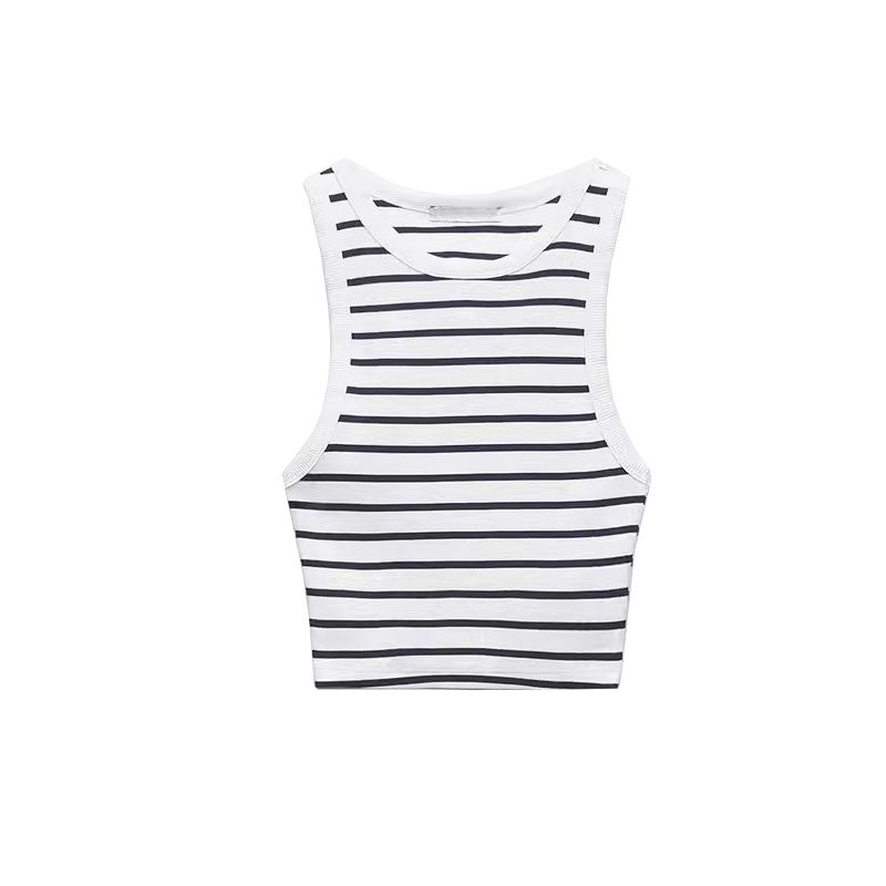 Spring New Arrival Basic All-Matching Sexy Wind Silm Short Inner Wear Rib T-shirt Vest 3253329