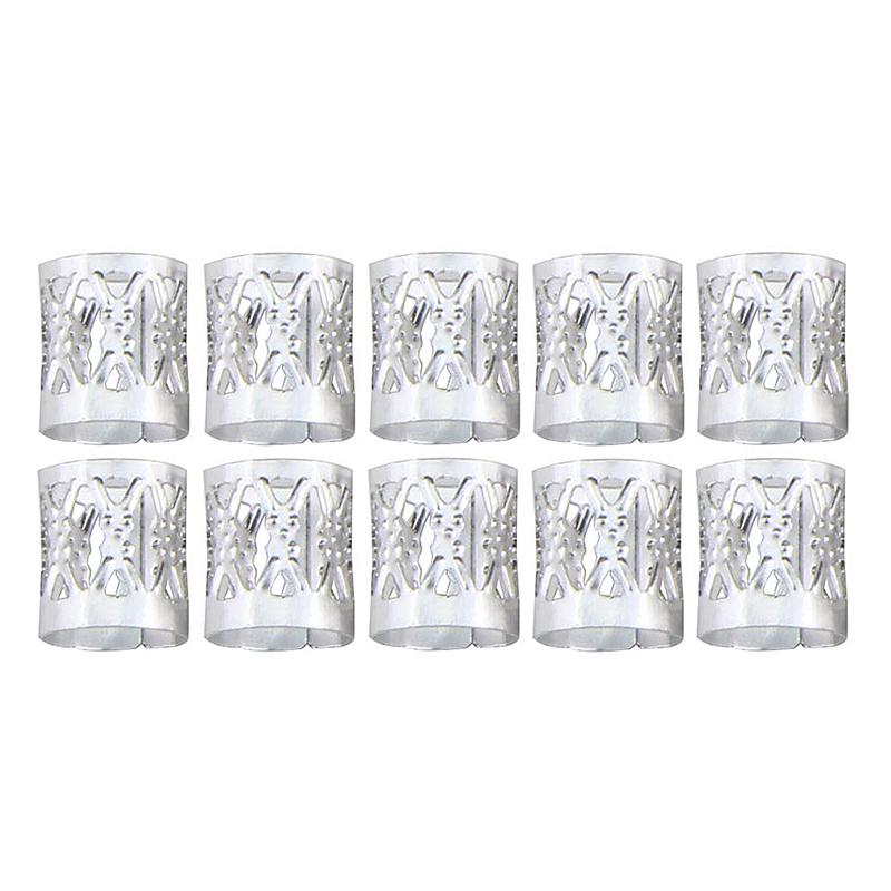 100Pcs/Set Hair Braid Dreadlock Beads Ring Extension Hair Clip Accessories