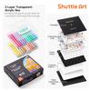Shuttle Art Acrylic Pastel Pens with Brush Paint Metallic Acrylic Paints for and Includes Storage Perfect for Handmade DIY and Art Gifts Markers,