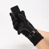 New Men's Winter Ski Gloves Outdoor Riding Bicycle Motorcycle Leather Gloves Warm and Piled Thickened Non-slip