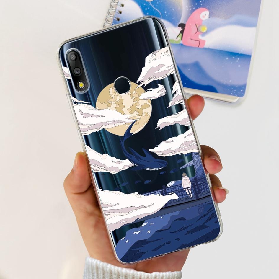 Pouzdro na telefon pro Asus Zenfone Max Pro M2 ZB631KL ZB633KL ZB630KL Pouzdra Silikonové Měkké Průhledné Kryt pro Asus X01BDA X01AD X01BD Funda