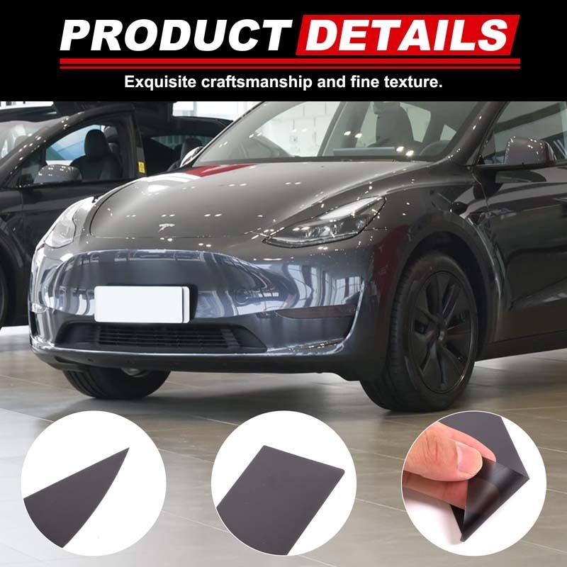 For Tesla Model Y -2024 Car Front Fog Light Transparent Light Film PVC Sticker Exterior Car Styling Decals