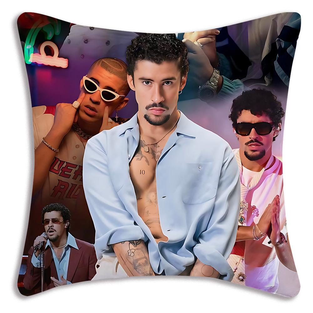 Fashion B-Bads B-Bunnys Art Pillow Covers Cartoon Sofa Decorative Home Double-sided Printing Short Plush Cute Cushion Cover