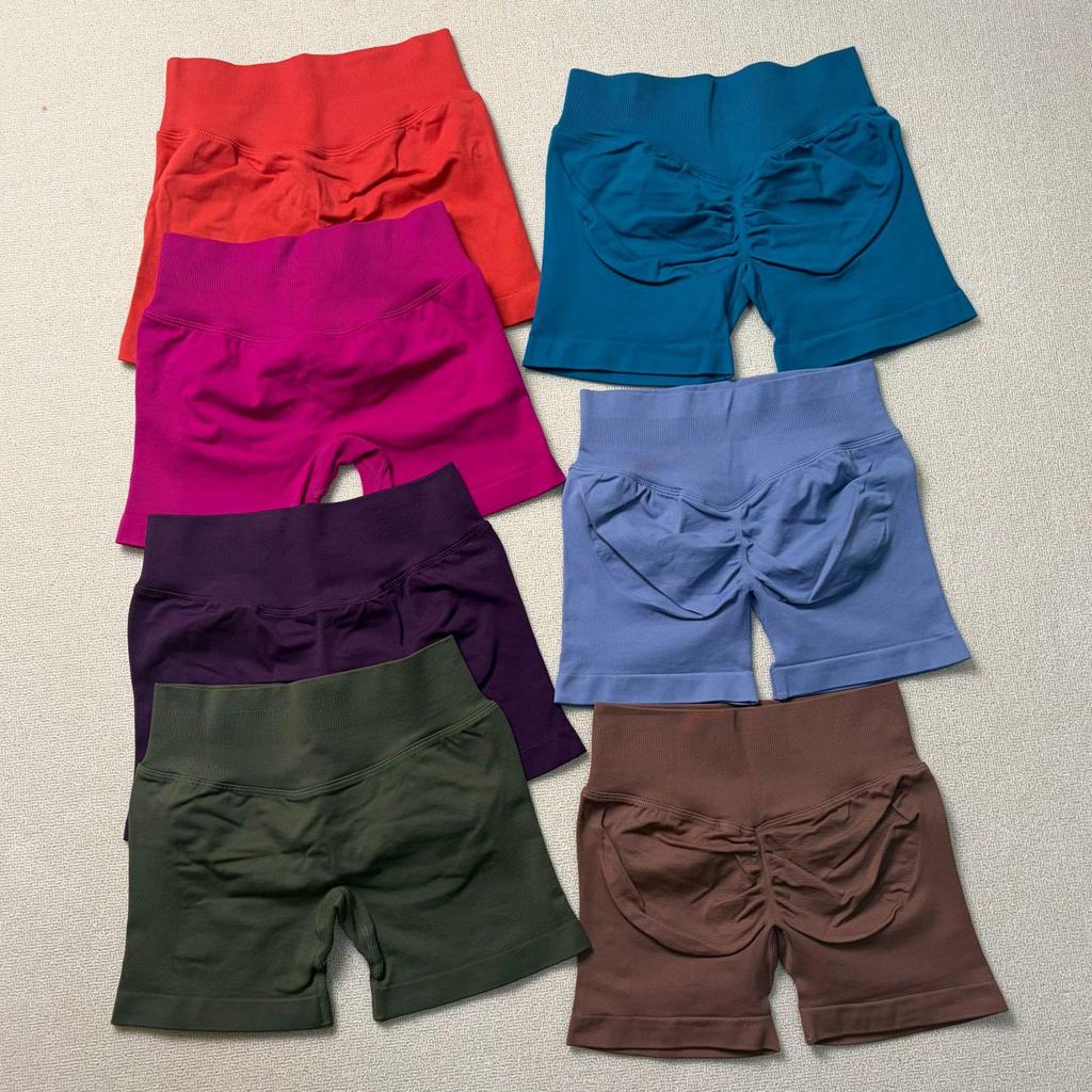 Dfyne Naadloze Dames Yogashorts - Billiftend, Hardloop-, Fitnessbroek