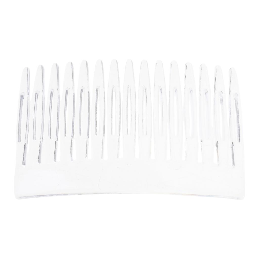 Metal Hair Side Comb with Long Teeth Plastic Hairpins Grips Barrettes Clamps for Women Wedding Veil Decorative Headpiece