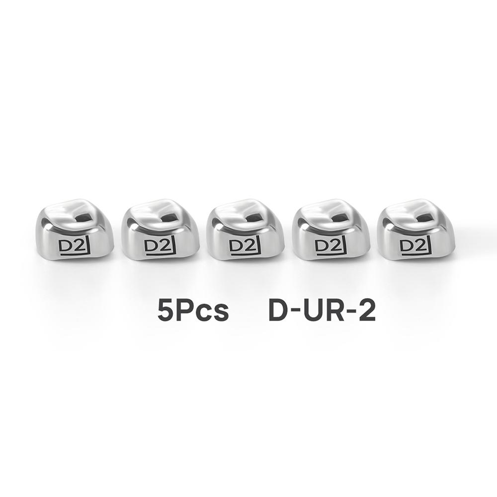 5Pcs Dental Crowns Preformed Metal Crown Stainless Steel Temporary Crowns Dentistry Orthodontic Material Therapy Tools