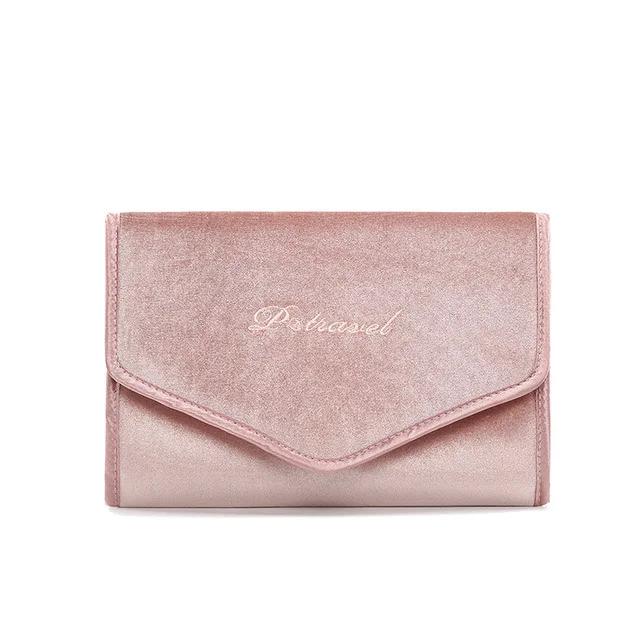 Portable Jewelry Organizer Earring Boxes Packaging Travel Storage Bag Jewelry Box For Journey Girl Gift