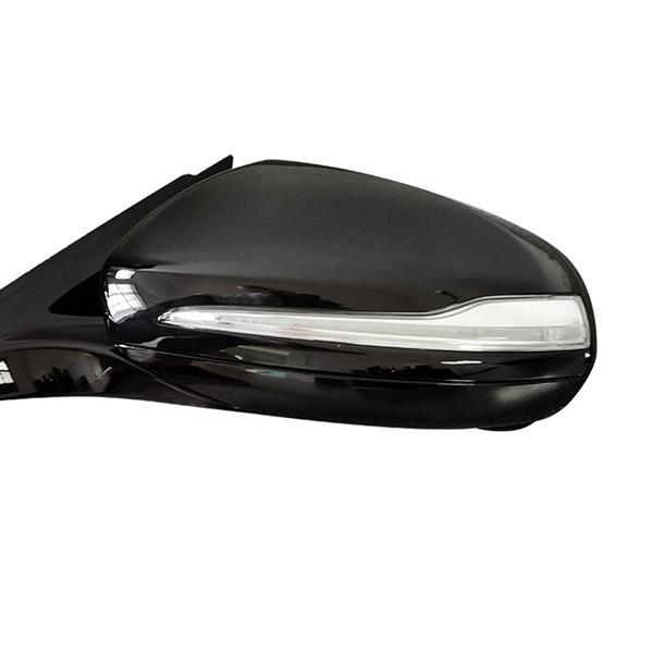 Černé ABS levé zpětné zrcátko s vyhříváním mrtvého úhlu a sklopným mechanismem pro Mercedes-Benz W